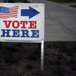 vote here sign